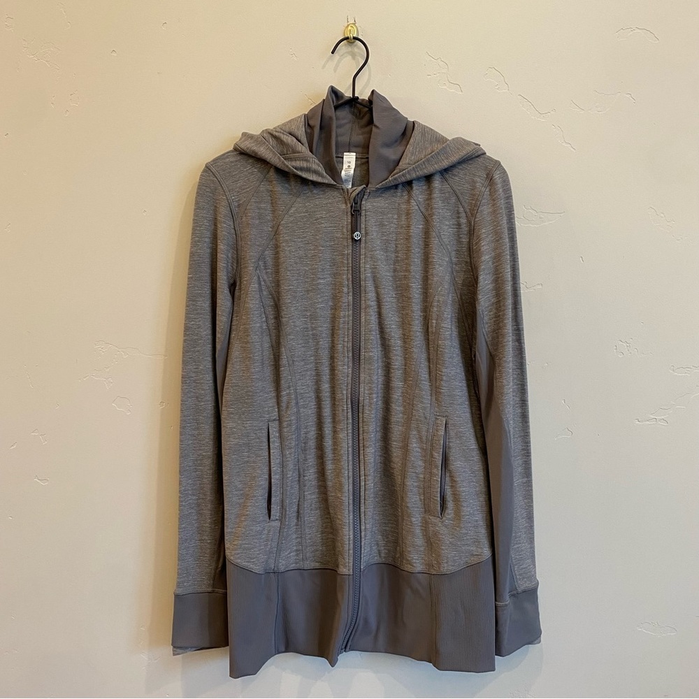 LULULEMON Daily Practice Jacket Heathered Slate Grey - Picture 5 of 16